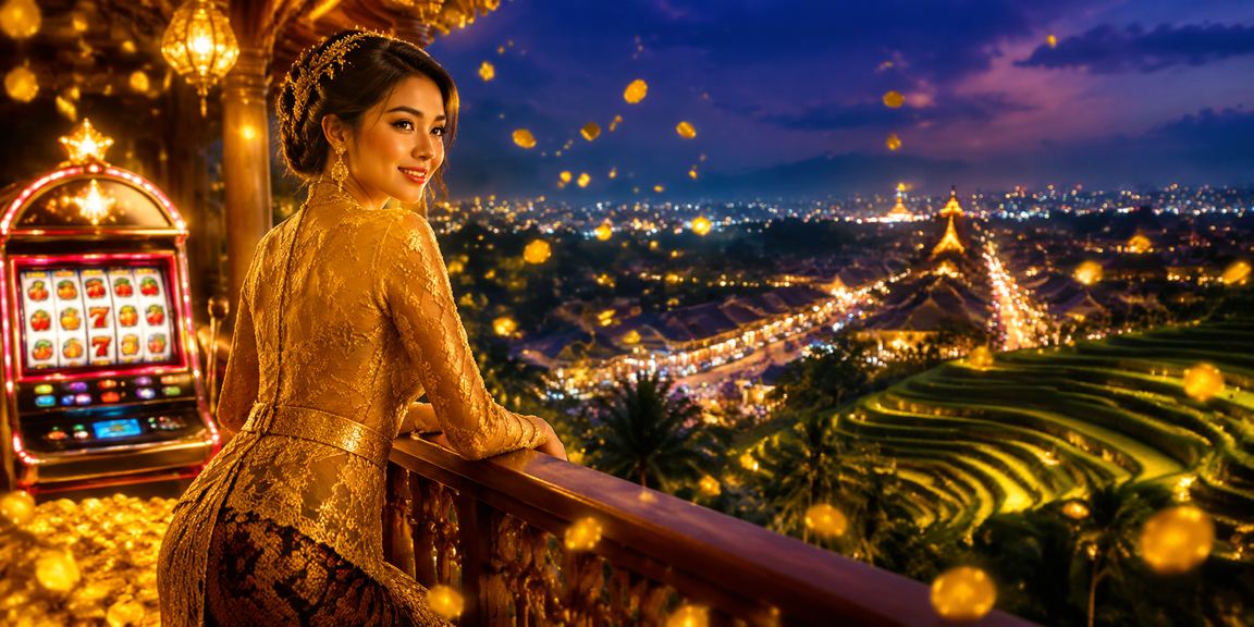 Model Vietnam memainkan slot game online dengan ekspresi antusias menggunakan smartphone