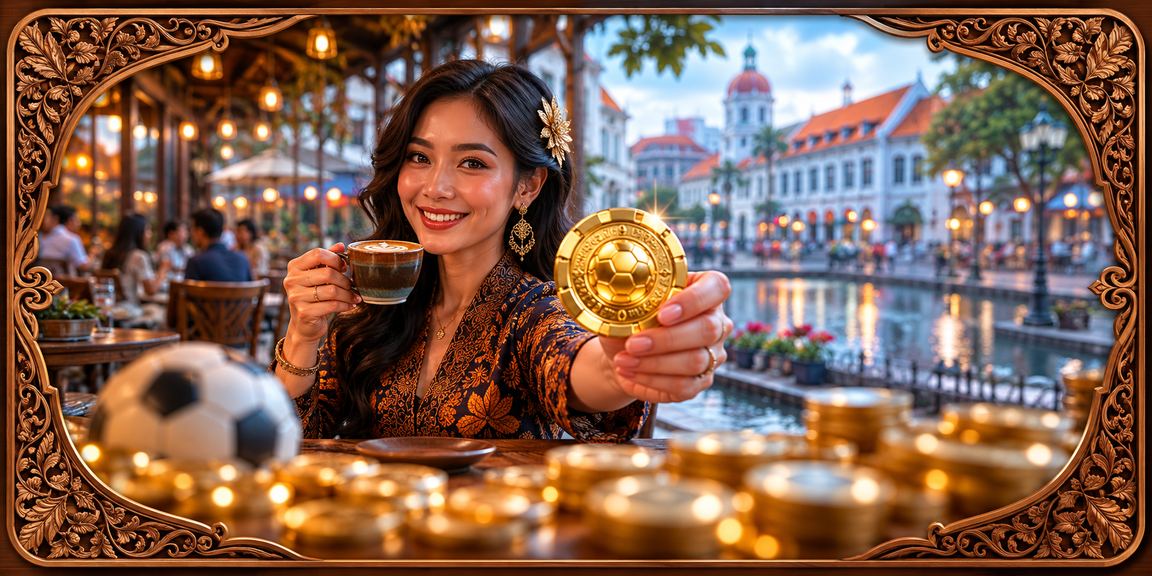 Penggemar sepak bola Vietnam menikmati taruhan olahraga sambil minum kopi di kafe lokal